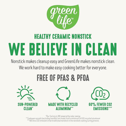GreenLife 16 Piece Nonstick Cookware Set, Soft Grip Non-Toxic PFAS-Free Ceramic - Image 12