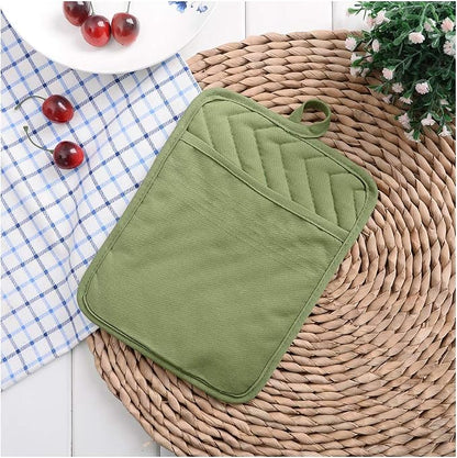 Anyi Heat Resistant Pot Holders, Cotton Hot Pads - Image 4
