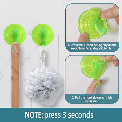 Antimbee Suction Hooks, 10 Pack Reusable Hangers, Removable Small Suction Cups - Image 4