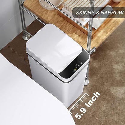 Yatmung 2 Pack - 2.5 Gallon Smart Trash Can Sensor Motion Slim Touchless - Image 3