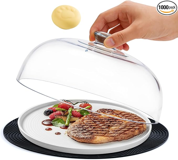 Glass Microwave Splatter Cover by WENWELLHOME