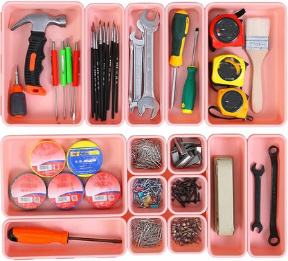 Kutesna 15 PCS Interlocking Desk Drawer Organizer Separator - Image 6