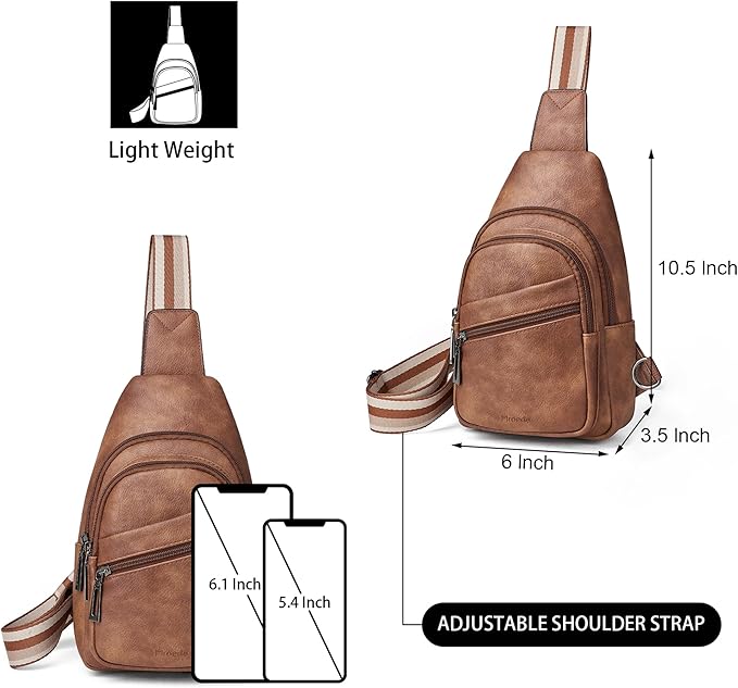 Sling Bag Crossbody Bags for Women Small Cross Body Bag Fanny Packs Chest Sling Purse for Daily Travel Leisure Sport