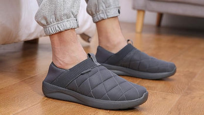 KUBUA Slippers for Men and Womens Indoor House Shoes Plush Slip on Outdoor - Image 7