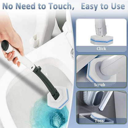 Disposable Toilet Bowl Wand Refills, Toilet Cleaner Refill Pads Compatible - Image 4