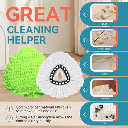 12 Pack Mop Replacement Heads for O-Ceda Mop Replace Head EasyWrin Spin Mop - Image 4