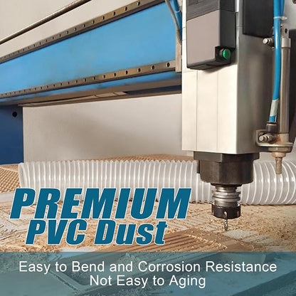 PVC Dust Collection Hose 6" x 5'- Heavy PVC Fume Collection Hose - Image 8
