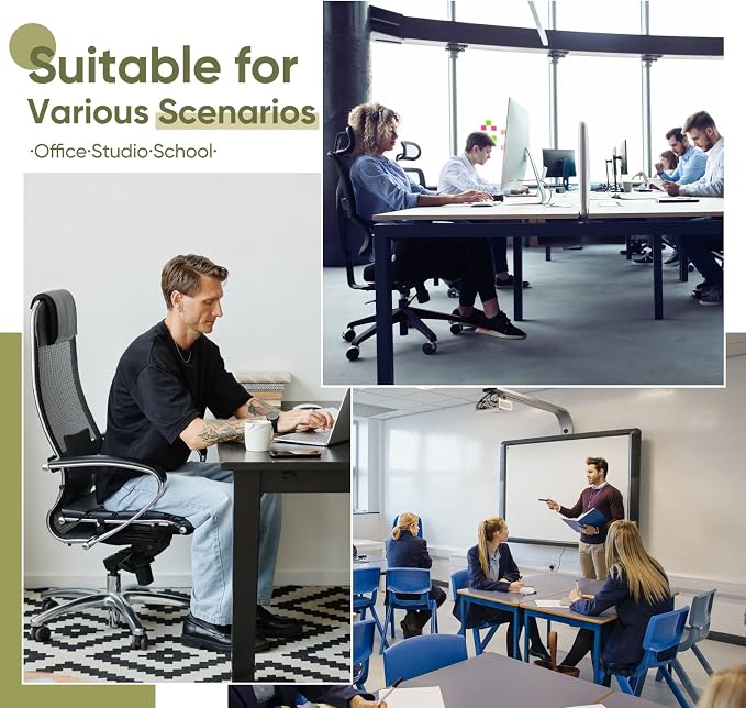 Office Chair Mat for Carpet & Hardwood, Upgraded 29" x 48" Dual Use Tempered - Image 8