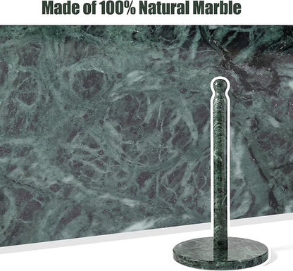 Koville Italian Natural Marble Paper Towel Holder Countertop, Genuine Stone - Image 5
