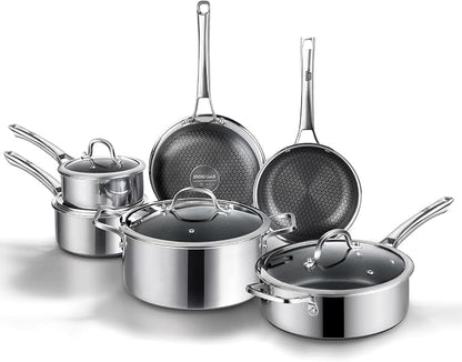 Non Stick Frying Pans Set, Hybrid Fajita Frying Pans Nonstick, non stick by Yonida