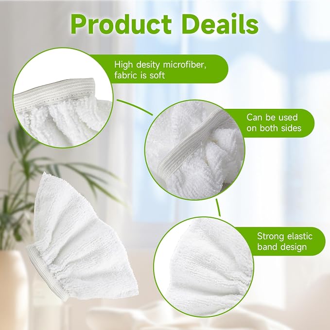 4Pack Microfiber Cloths for Handheld Steam Cleaner Compatible - Image 3