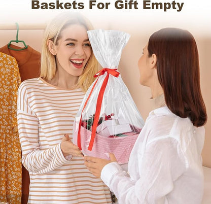 3 Pack Small Storage Baskets for Organizing, Cute Woven Decorative Gift Baskets - Image 5