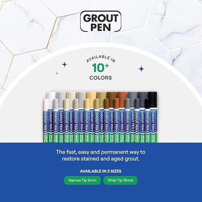 Grout Pen Light Grey Tile Paint Marker: Waterproof Grout Paint, Tile Grout - Image 9