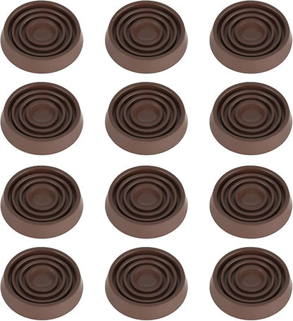 Furniture Coasters, 1.5X1.5 Rubber Caster Cups Non Slip Furniture Pads Non Skid by VOCOMO