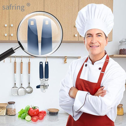 Safring Can Opener Manual, Handheld Strong Heavy Duty Stainless Steel Can Opener - Image 7