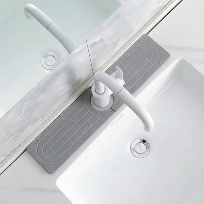 Faucet Mat for Kitchen Sink -Diatomite Stone Drying Mat for Kitchen Counter & by SUXLINA