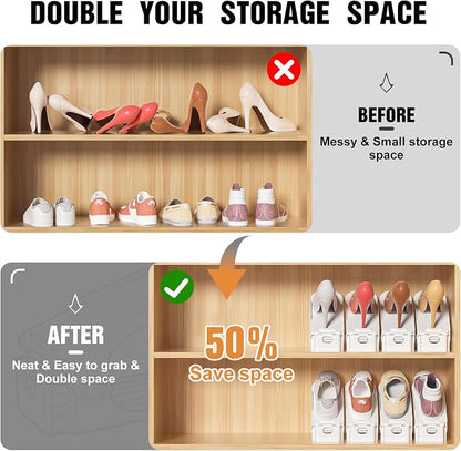 Neprock Shoes Slots Organizer for Closet, Shoe Rack Organizador De Zapatos for - Image 2