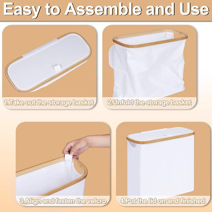 efluky Toilet Paper Basket 28L, Toilet Paper Holder - Image 5