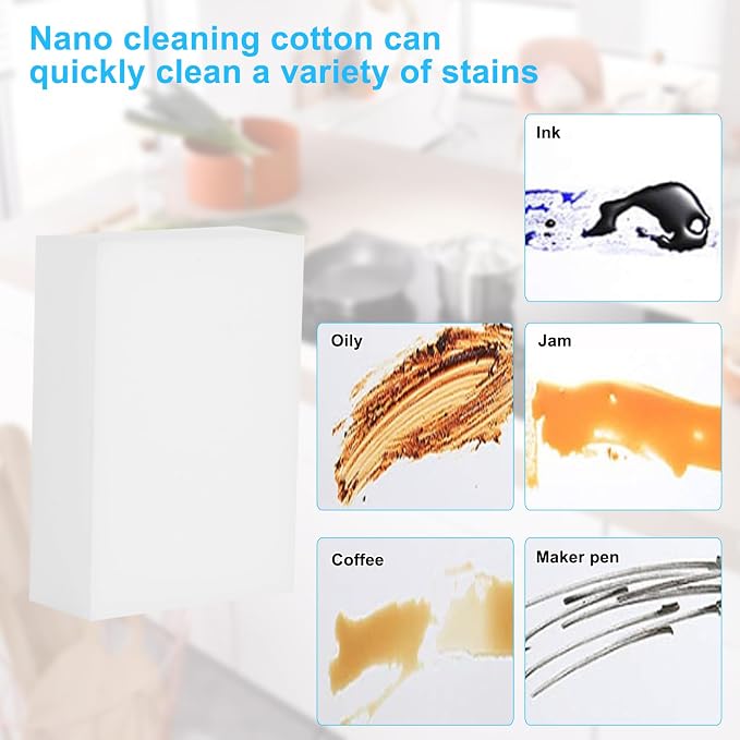 2X Density Magic Sponge Eraser, Extra Thick and Long Lasting Melamine Cleaning - Image 5