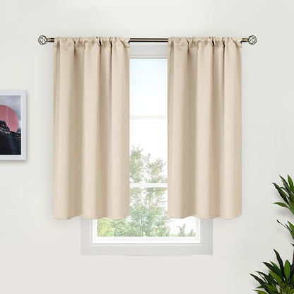 BGment Short Blackout Curtains for Bedroom 40 Inches Long by BGment