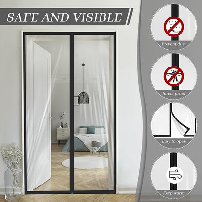 Amylove Zipper 38 x 83 Inch Dust Barrier Door Kit Construction Door Barrier 3 x - Image 5