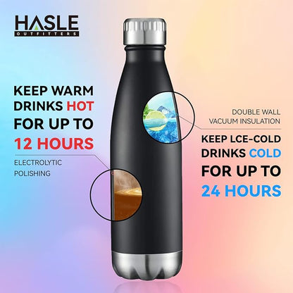 HASLE OUTFITTERS 17oz Stainless Steel Water Bottles Bulk, Vacuum Insulated - Image 4