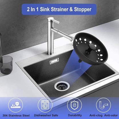 Kitchen Sink Drain Strainer 3 Pack Stainless Steel Sink Stopper, Anti-Clogging - Image 4