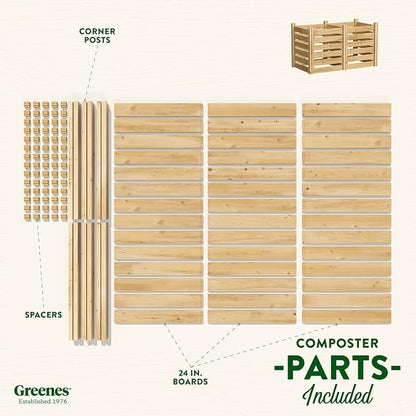 Greenes Fence Cedar Wood Composter - Image 5
