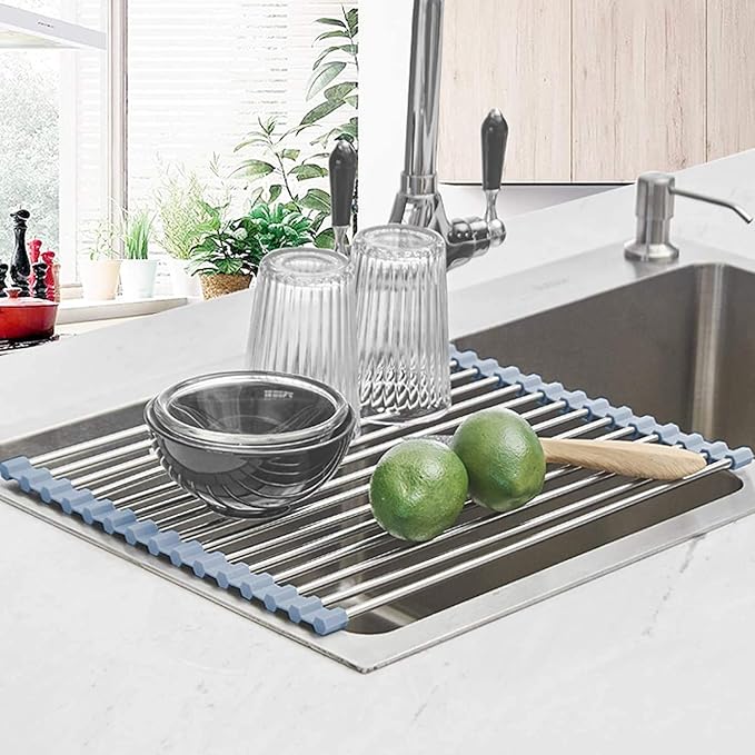 Seropy Roll Up Dish Drying Rack Over Sink Over The Sink Dish Drying Rack - Image 2