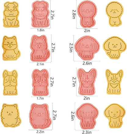 Dog Cookie Cutters Set, Cute Cookie Cutters - Image 3