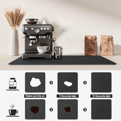 Dish Drying Mat for Kitchen Counter | Coffee Bar Mat for Countertops | Heat - Image 4