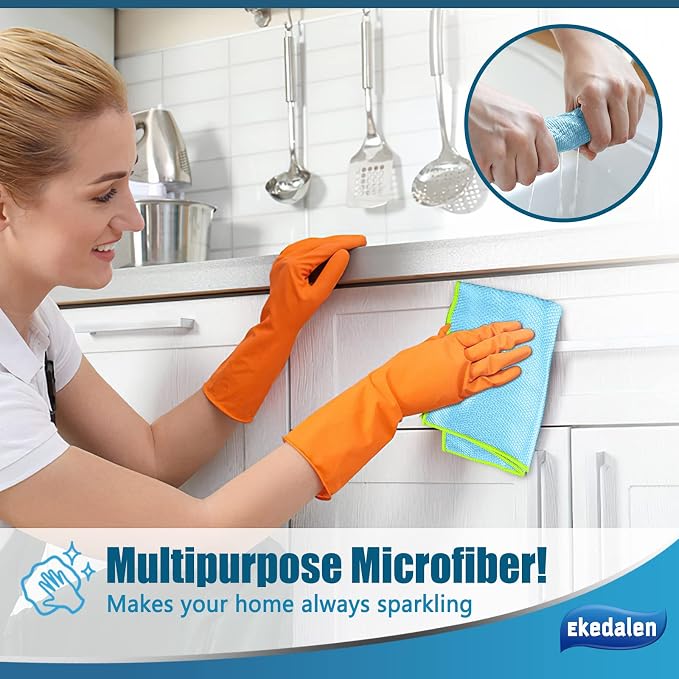 Microfiber Cleaning Cloth Lint Free Glass Cleaner Window Polishing Streak Free - Image 6