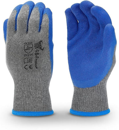 G & F Products 12 Pairs X-Large Rubber Latex Double Coated Work Gloves by GFProducts
