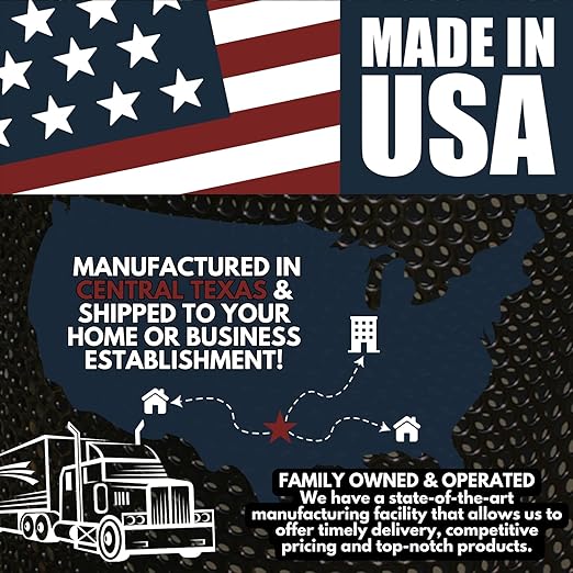 COATEDOUTDOORFURNITURE RFT-P-DGRN Heavy Duty Round Trash Receptacle with Flat Top, Liner Included, 32 Gallon, Dark Green, Made in America