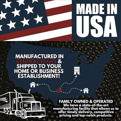 COATEDOUTDOORFURNITURE RFT-TXTSAND Heavy Duty Round Trash Receptacle - Image 3