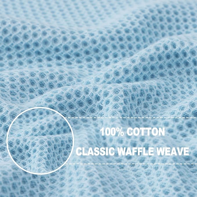 Homaxy 100% Cotton Waffle Weave Kitchen Dish Towels, Ultra Soft Absorbent Quick - Image 2