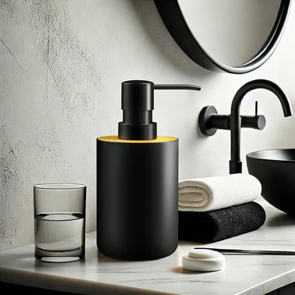 Soap Dispenser for Bathroom and Kitchen, 12oz Modern Minimalist Style Plastic - Image 3