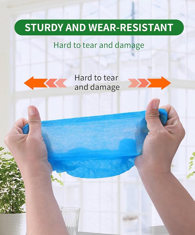 50Pcs Non-Woven Shoe Covers Disposable Non Slip - Image 3