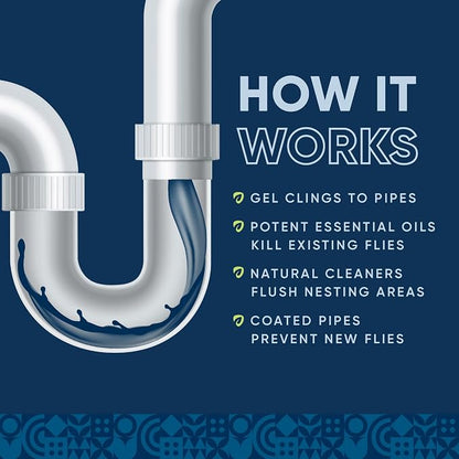 Fruit Fly Drain Treatment | Drain Fly Eliminator | Eliminates Gnats, Sewer - Image 4