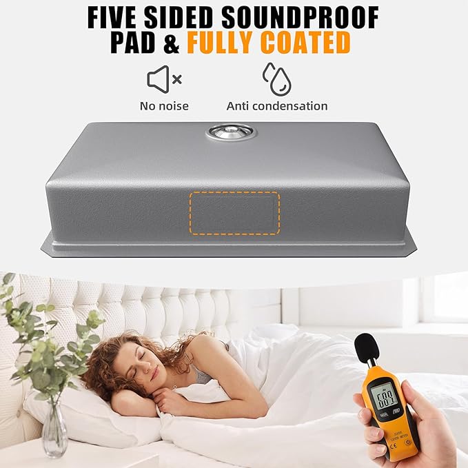 Undermount Kitchen Sink Stainless Steel 32x19 - Undermount Workstation Sink Single Bowl Commercial 16 Gauge Stainless Steel Kitchen Sinks Silver