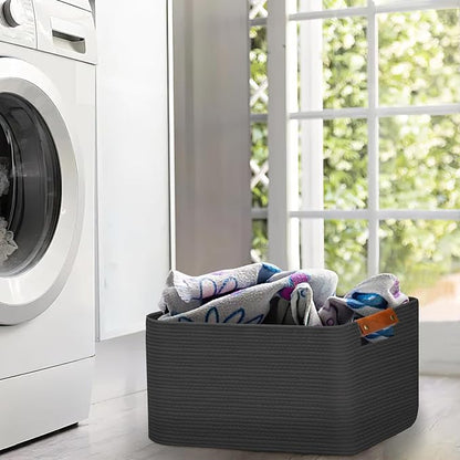 Large Collapsible Laundry Basket, Clothes Hamper - Image 4