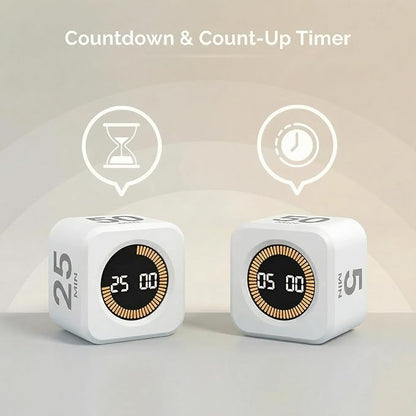 2 Pack - KADAMS Pomodoro Cube Timer Productivity Visual Timer - 5/10/25/50 Min - Image 4