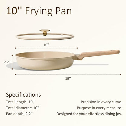 CAROTE 10" Frying Pan Set, Non-Toxic PTFE & PFOA Free Fry Pan & Omelet Pan - Image 2