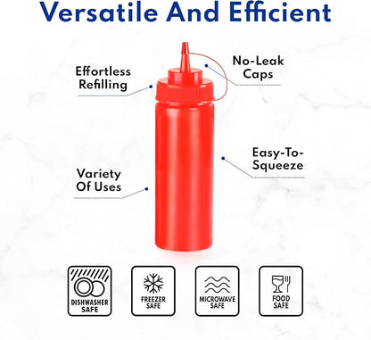 New Star Foodservice 26375 Squeeze Bottles, 24 oz - Image 3