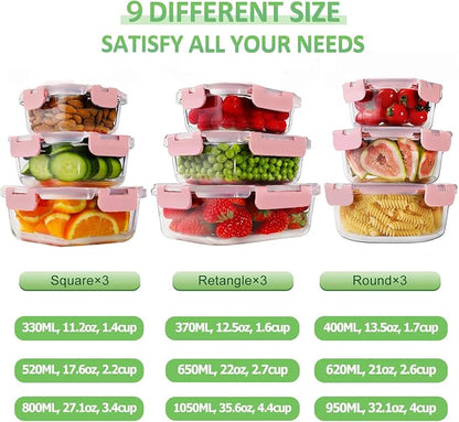 HOMBERKING Glass Food Storage Containers - Image 2