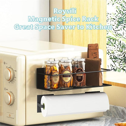 Magnetic Spice Rack For Refrigerator, Magnetic Fridge Shelf For Kitchen - Image 7
