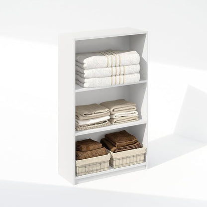 Furinno Reed Closet Organizers and Storage, 3-Tier Closet Organizer, Open Shelf - Image 4