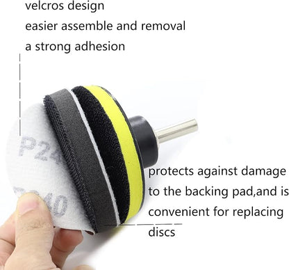 74PCS 3Inch Car Headlight Restoration and Polishing Kit, Sanding Discs - Image 9