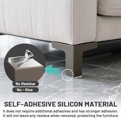 40 PCS Non Slip Furniture Pads, Phixbear Anti Vibration Pads, Reusable - Image 2
