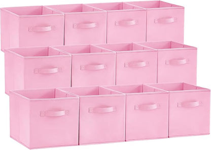 Lifewit 12 Packs Storage Cubes, 11 Inch Cube Storage Bins, Foldable Decorative by Lifewit